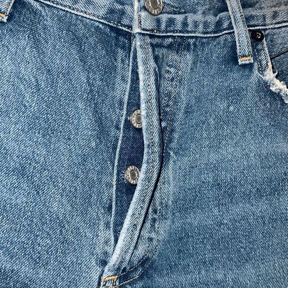 Agolde Jamie High Rise Classic Distressed Button Fly Denim Jeans sz 29 READ - Picture 9 of 11